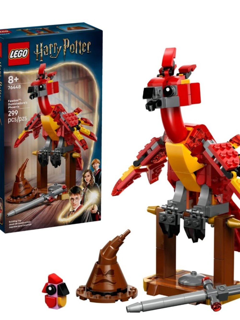 NEW LEGO Harry Potter Fawkes: Dumbledore’s Phoenix Set #76448 - 299 Pieces